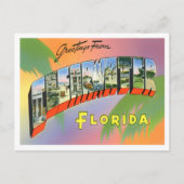 Clearwater, Florida Big Letters Briefkaart (Voorkant)