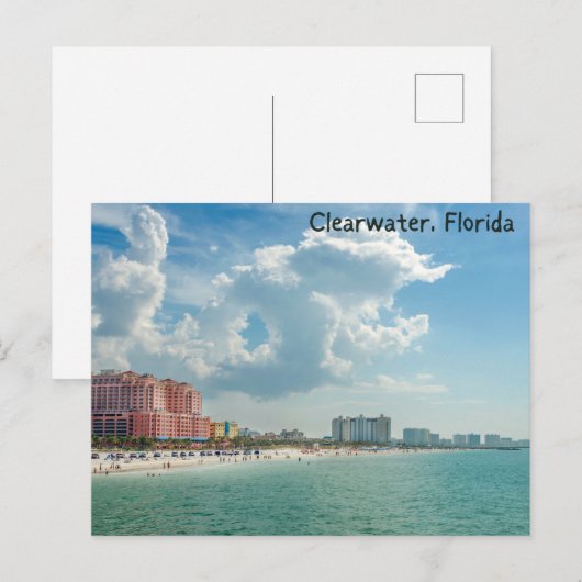 Clearwater Florida Briefkaart Souvenir (Voorkant / Achterkant)