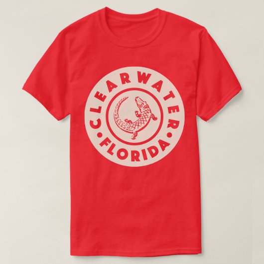 Clearwater Florida Circle Tan T-shirt (Design voorkant)