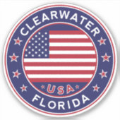 Clearwater Florida, Clearwater Sticker (Voorkant)