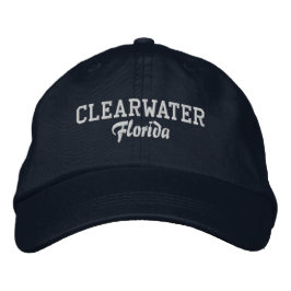 Clearwater Florida Embroidered Baseball Hat Geborduurde Pet