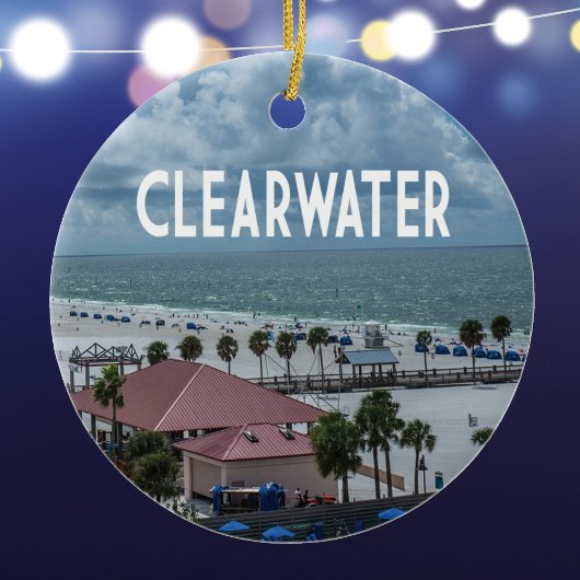 Clearwater Florida foto van het strand Keramisch Ornament