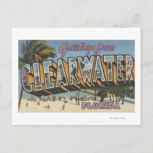 Clearwater, Florida - Large Letter Scenes 2 Briefkaart