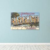 Clearwater, Florida - Large Letter Scenes 2 Canvas Afdruk (Insitu (Houten vloer))