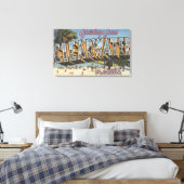 Clearwater, Florida - Large Letter Scenes 2 Canvas Afdruk (Insitu (Slaapkamer))