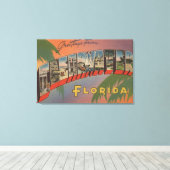 Clearwater, Florida - Large Letter Scenes 3 Canvas Afdruk (Insitu (Houten vloer))