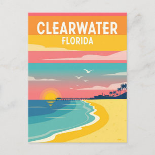 Clearwater Florida Reizen Briefkaart