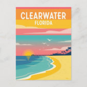 Clearwater Florida Reizen Briefkaart (Voorkant)