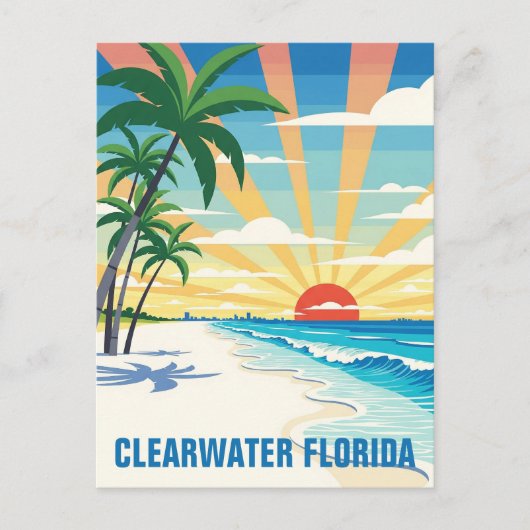 Clearwater Florida Reizen Briefkaart (Voorkant)