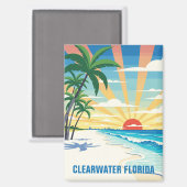 Clearwater Florida Reizen Magneet (Voorkant / Achterkant)