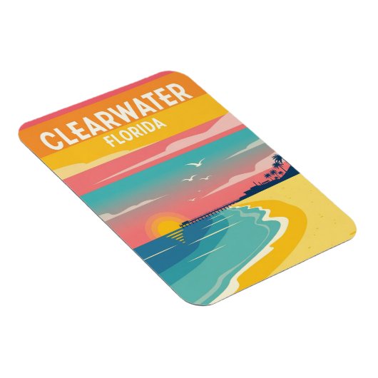 Clearwater Florida Reizen Magneet (Rechterzijde)