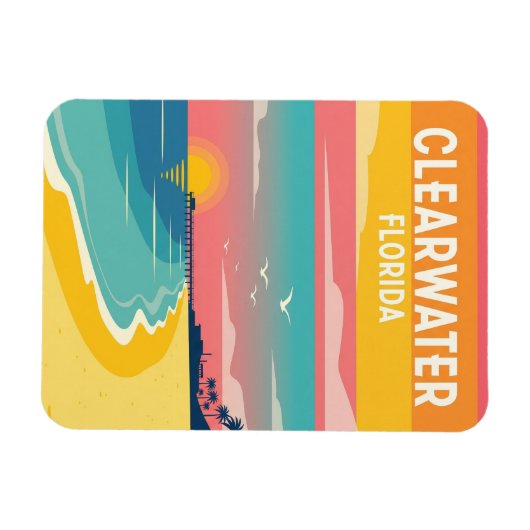 Clearwater Florida Reizen Magneet (Horizontaal)