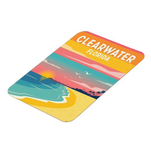Clearwater Florida Reizen Magneet (Linkerzijde)