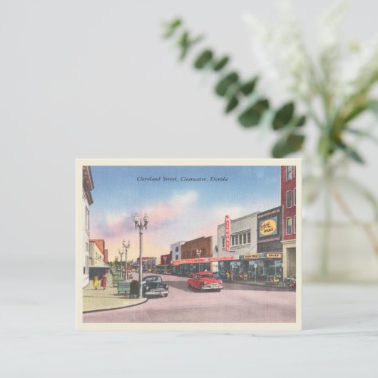 Clearwater, Florida straatbeeld Briefkaart (Staand voorkant)