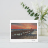 Clearwater, Florida - Sunset Uitzicht of Vissen Pi Briefkaart (Staand voorkant)