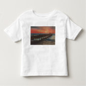 Clearwater, Florida - Sunset Uitzicht of Vissen Pi Kinder Shirts (Voorkant)