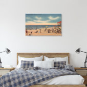 Clearwater, Florida - Uitzicht van het ridderstran Canvas Afdruk (Insitu (Slaapkamer))