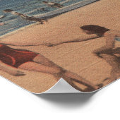 Clearwater, Florida - Uitzicht van het ridderstran Poster (Hoek)