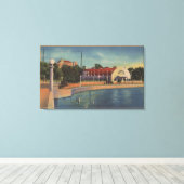 Clearwater, Florida - Uitzicht van Municipal Canvas Afdruk (Insitu (Houten vloer))