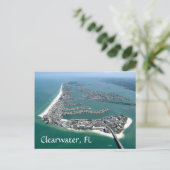 Clearwater Florida uitzicht vanaf een briefkaart (Staand voorkant)
