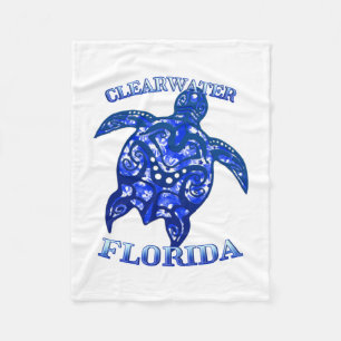 Clearwater Florida Vakantie Stam Schildpad Fleece Deken