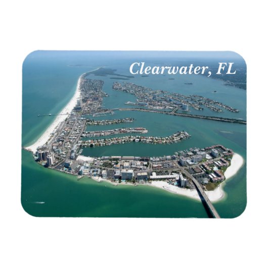 Clearwater Florida van boven magneet (Horizontaal)