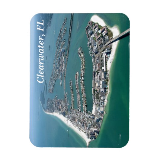 Clearwater Florida van boven magneet (Verticaal)