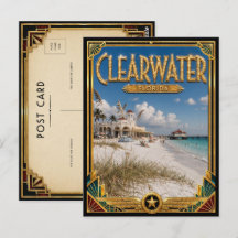 Clearwater Florida Vintage Art Deco Gouden Tijdper