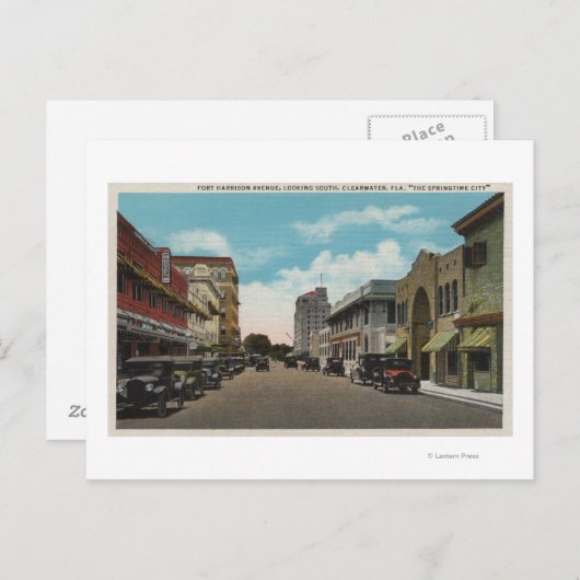 Clearwater, Florida - Zuid-Uitzicht van Ft. Harris Briefkaart (Voorkant / Achterkant)
