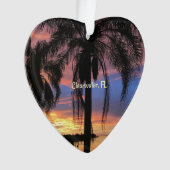 Clearwater, landschapsfoto van Florida Ornament (voorkant)