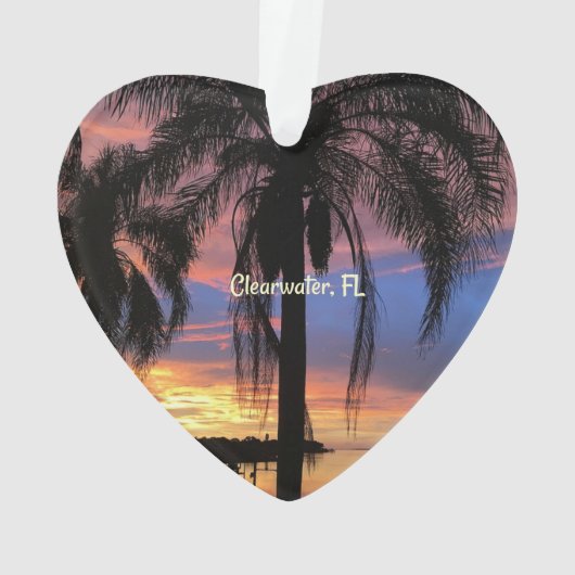 Clearwater, landschapsfoto van Florida Ornament (achterkant)