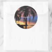 Clearwater, landschapsfoto van Florida Ronde Sticker (Tas)
