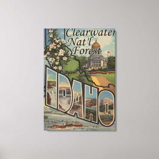 Clearwater Nat'l Forest, Idaho Canvas Afdruk (Voorkant)