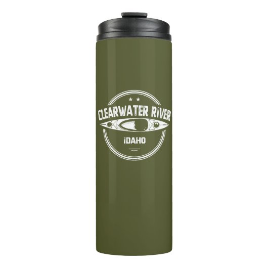 Clearwater River Idaho Kayaking Thermosbeker (Voorkant)