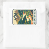 Clearwater River Idaho kleuren Rechthoekige Sticker (Tas)