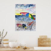 clearwater_strand_schilderen poster (Keuken)