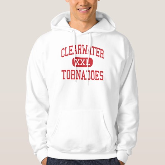 Clearwater - Tornado - High-Clearwater Florida Hoodie (Voorkant)