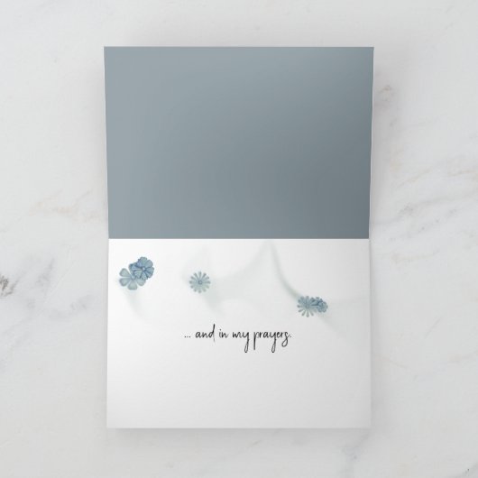 Clearwing Butterfly Thinking of You Kaart (Binnen)