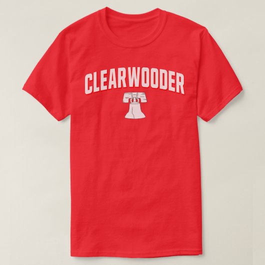 Clearwooder Philly Funny Baseball Clearwater FL S T-shirt (Design voorkant)