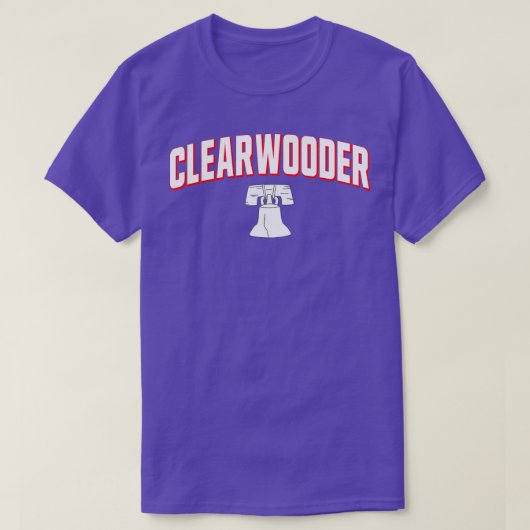 Clearwooder Philly Funny Baseball Clearwater FL S T-shirt (Design voorkant)