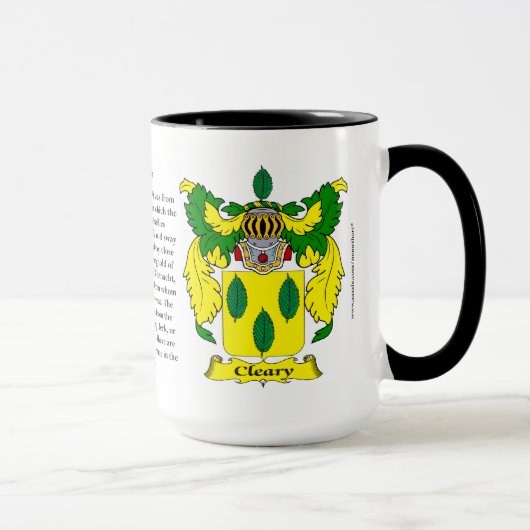 Cleary Family Coat of Arms Mok (Rechts)
