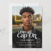 Cleats off Pet op Atleet Afstuderen Aankondiging (Voorkant)