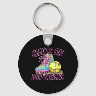 Cleats On Drip Strong Softll Drip Softll Mom Retro Sleutelhanger