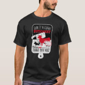 Cleaver Butchery handvat je vlees Funny Koe Pig Sh T-shirt (Voorkant)