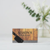 Cleaver | Hout en laat Visitekaartje (Staand voorkant)