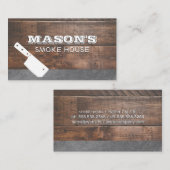 Cleaver | Hout en Leisteen Visitekaartje (Voorkant / Achterkant)