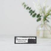 Cleaver Knife | Achtergrond marmer Mini Visitekaartje (Staand voorkant)