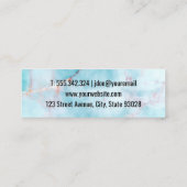 Cleaver Knife | Achtergrond van de Graniet voor de Mini Visitekaartje (Achterkant)