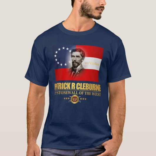 Cleburne (zuidelijke patriot) t-shirt (Voorkant)