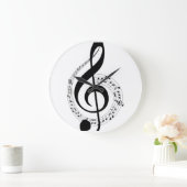 Clef 10,75" ronde acrylclicke klok (Huis)